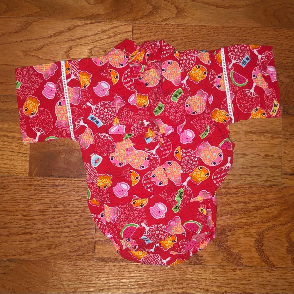 Baby jinbei / summer kimono Japanese print